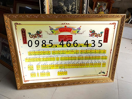 Mẫu khung phả đồ 10