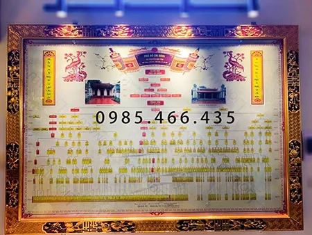 Mẫu khung phả đồ 2