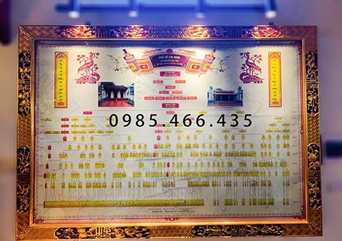 Mẫu khung phả đồ 2