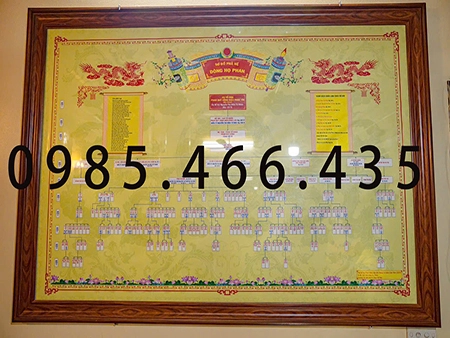 Mẫu khung phả đồ 9